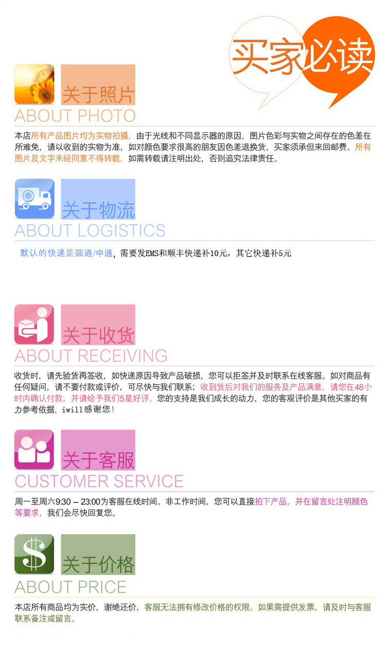 買(mǎi)家必讀