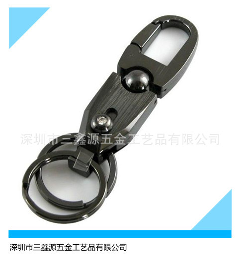 創意金屬鑰匙扣，可定制logo